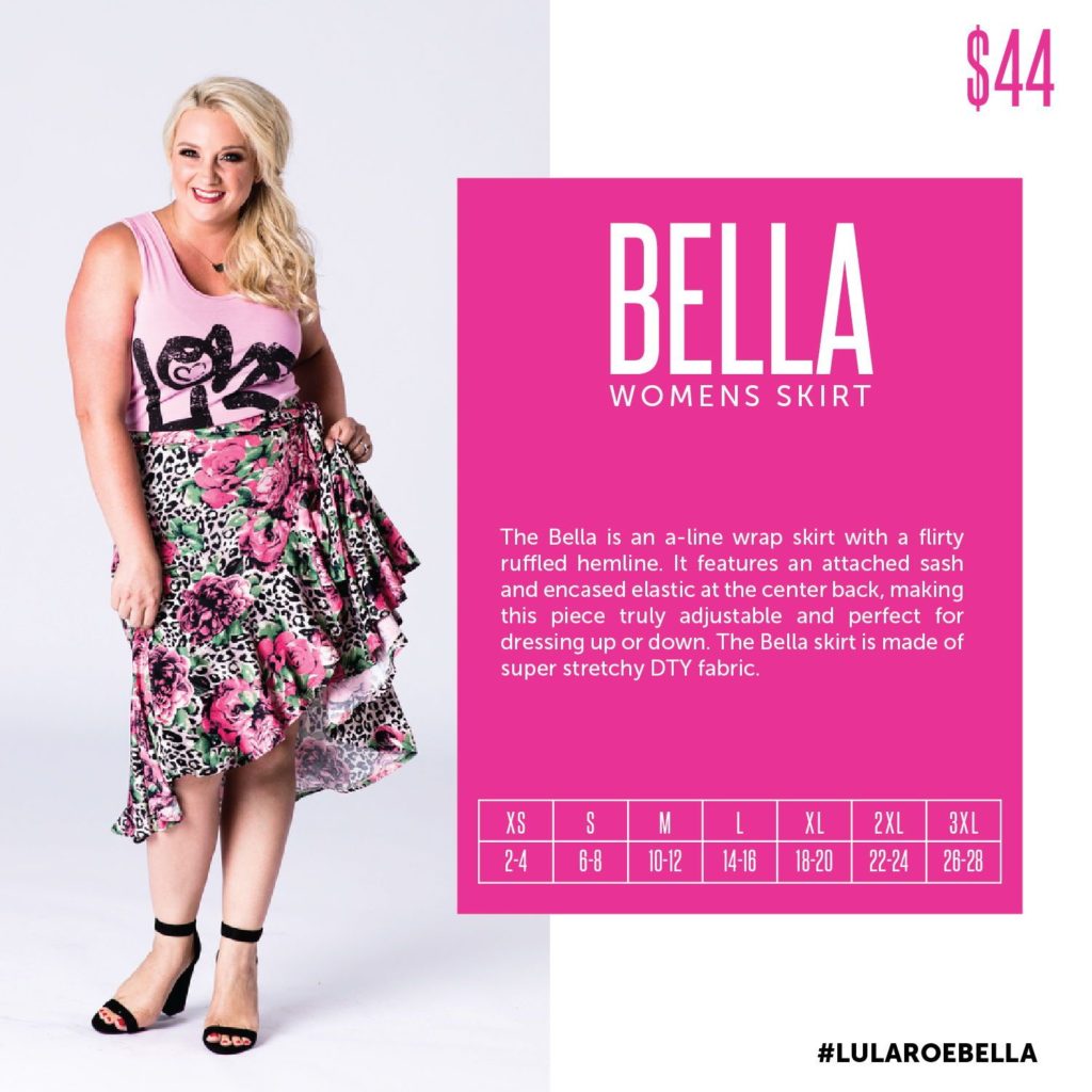Lularoe Bella Skirt Size Chart Guide