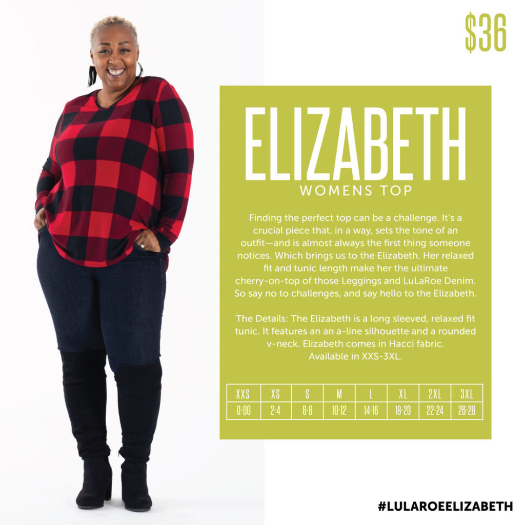 Lularoe Elizabeth Size Chart