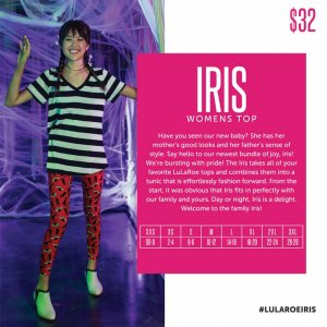 Lularoe Iris Size Chart