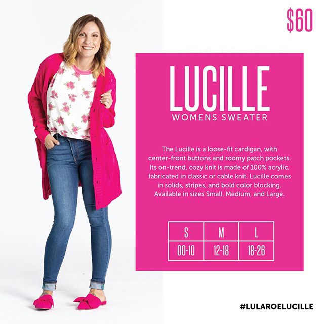 Lularoe Lucille Size Chart
