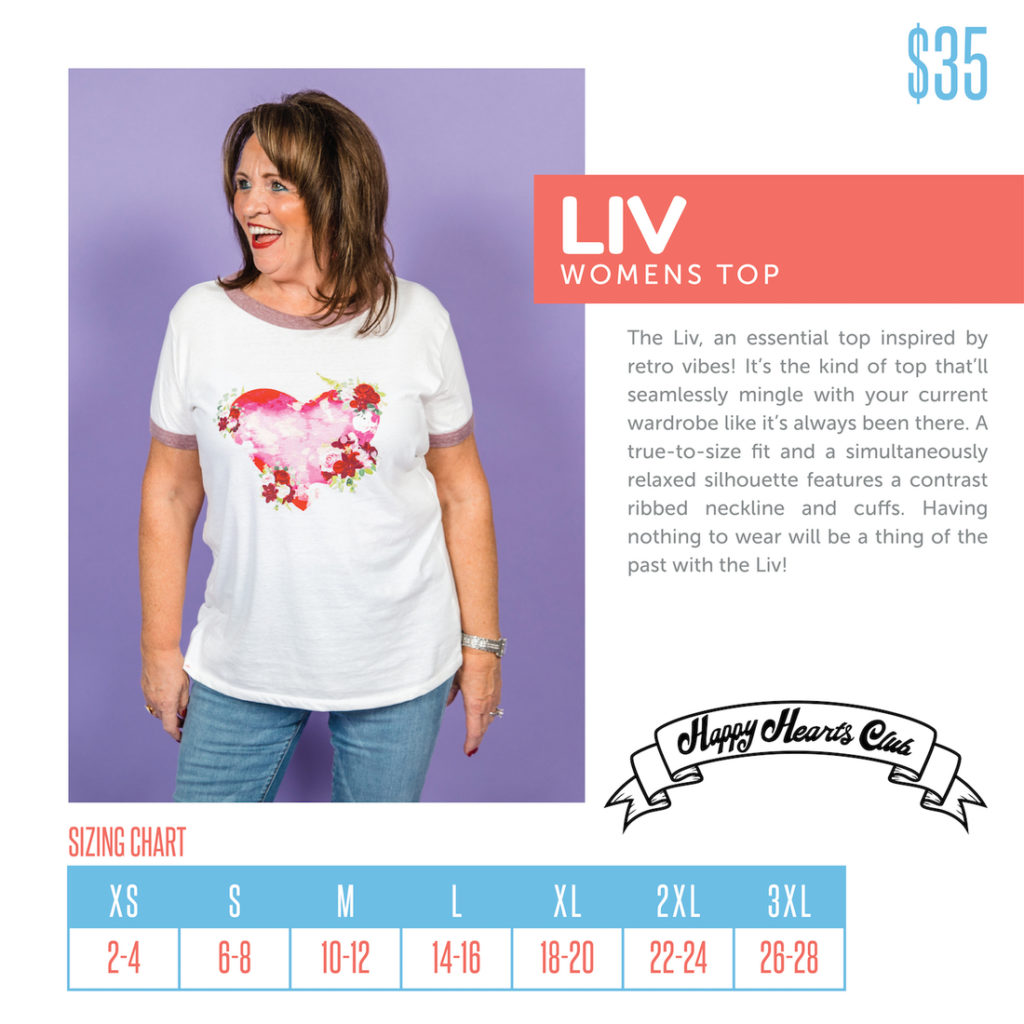 Lularoe Liv T Size Chart