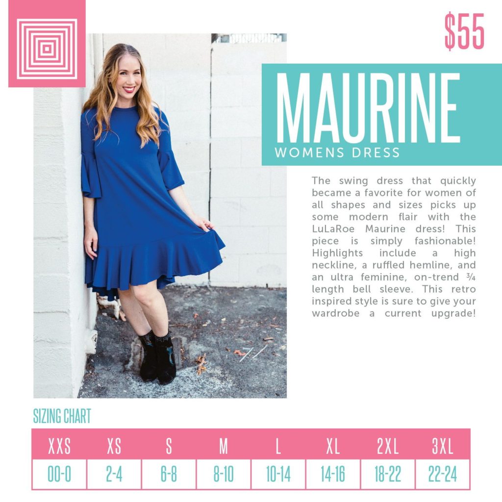 Lularoe Maureen Dress Size Chart