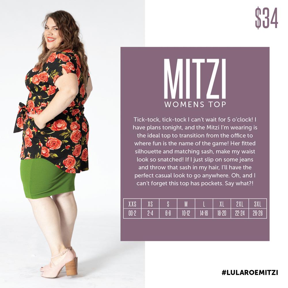 Lularoe Mitzi Size Chart