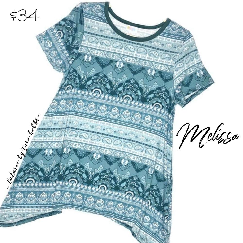 Lularoe Sonlet Melissa Tunic Top 8