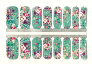 Purple and Green Floral